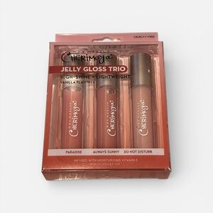 Max Makeup Cherimoya Jelly Gloss Trio Set High Shine Lightweight Paradise